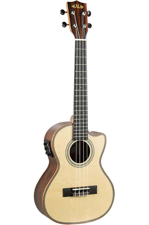Solid Spruce Top/Ebony Tenor CW EQ + Gigbag