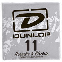 ELECTRIC STRINGS NICKEL PLATED STEEL UNIT SOLID STEEL 011