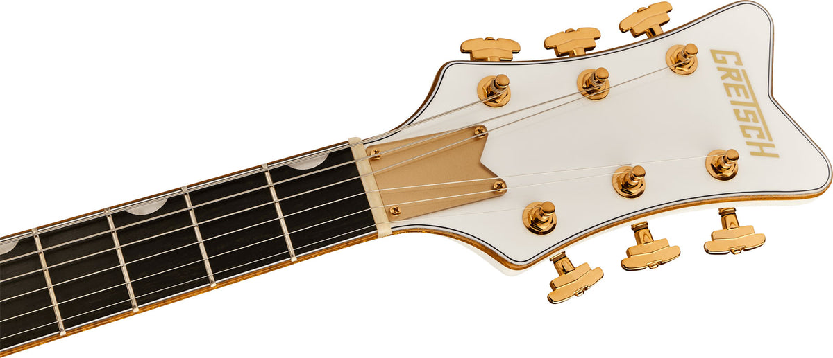 Synchromatic Falcon a corpo cavo Single-Cut con Bigsby EBO Bianco Snowcrest