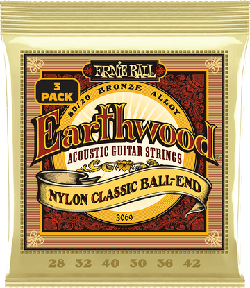 Earthwood 80/20 Nylon Folk Con Pallina 28-42 - Pack di 3