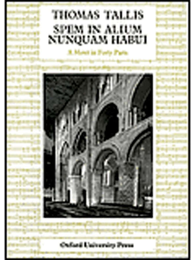 Tallis Thomas - Spem In Alium - Partitura vocale