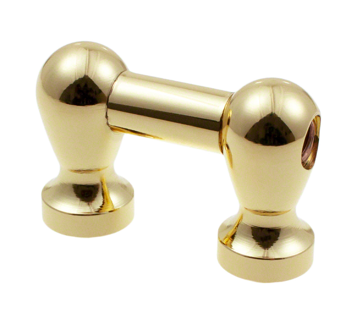 Blocchetto Tubolare - 25mm - Ottone - A Singolo Tirante (X1)