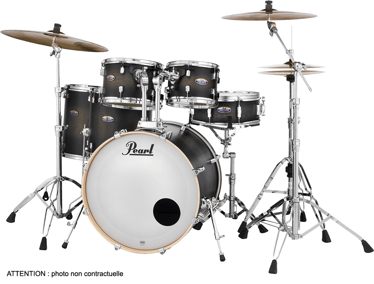 DECADE MAPLE ROCK STUDIO 22 SATIN BLACK BURST