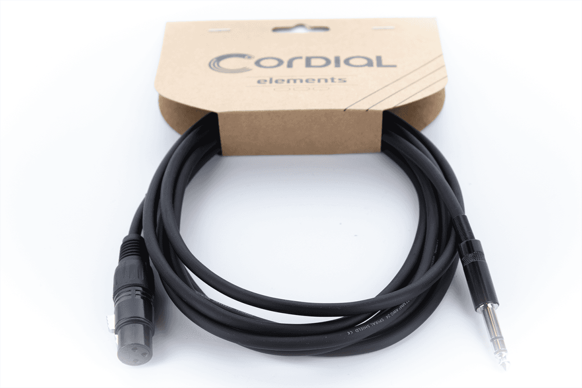 Cavo Audio XLR Femmina / Jack Stereo - 3 M