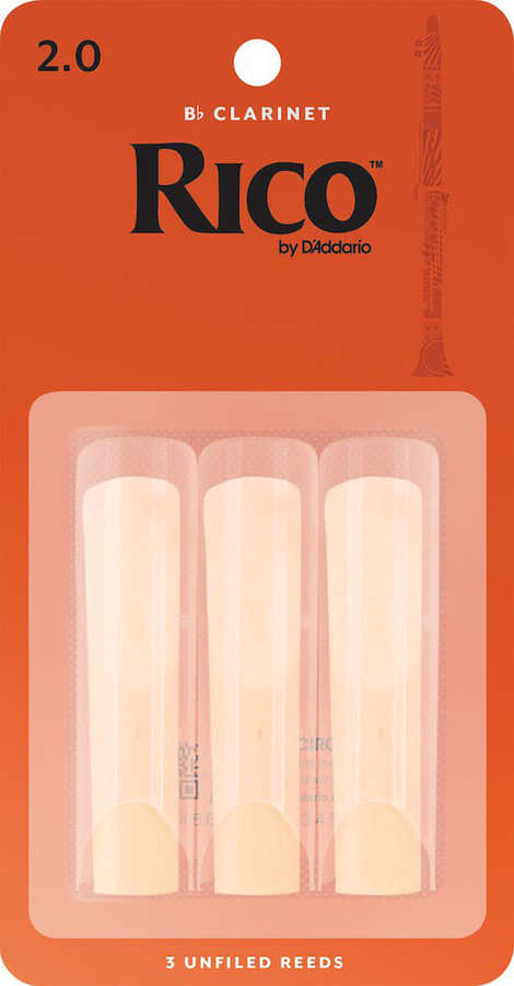 RICO ORANGE BB CLARINET REEDS 2