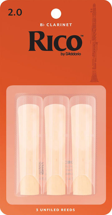 RICO ORANGE BB CLARINET REEDS 2