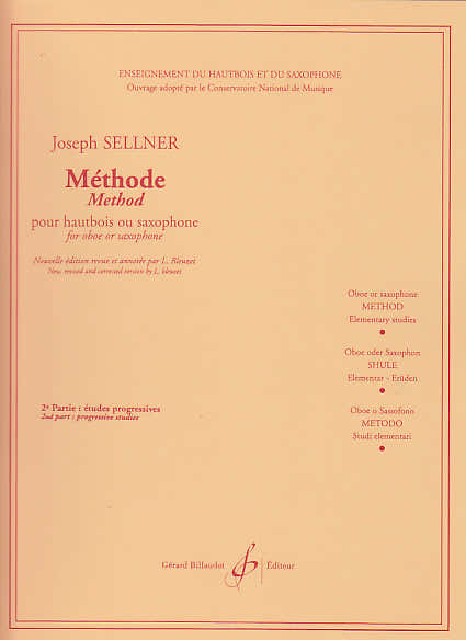 Sellner Joseph - Metodo Vol.2 - Studi progressivi - Per oboe o sassofono