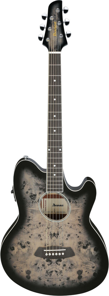 TCY10PABKB Talman Burst nero su marrone trasparente
