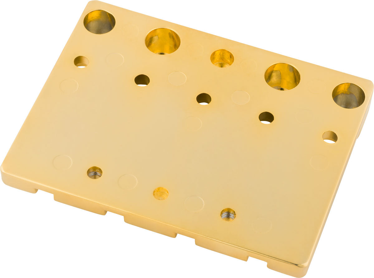 Fender Gruppo ponte per basso a 4 corde HiMass con sellette in zinco Oro