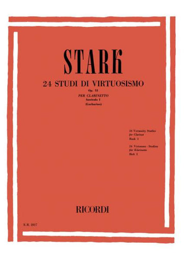 Stark R. - 24 Studi Di Virtuosismo Op. 51 - Clarinetto
