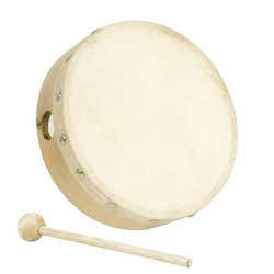 Tamburello Pelle naturale 15 CM