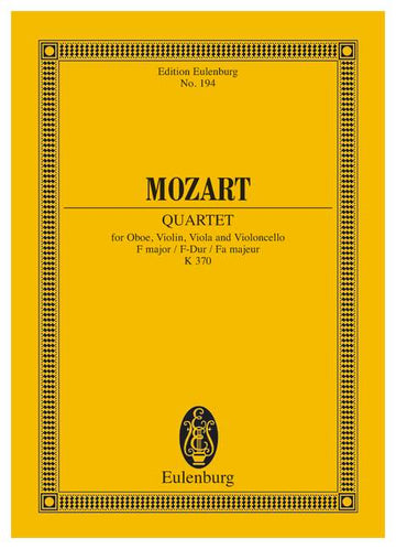 Moz W.A. - Quet F Major Kv 370 - Oboe Violin Viola And Cello