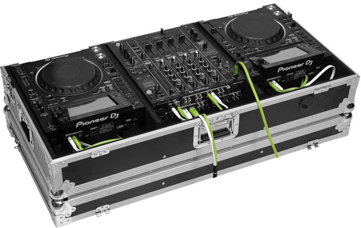 Flight Console DJ CDJ-2000NXS2 / DJM-900 Argento