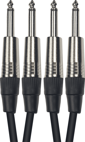 AUDIO CABLES MIXED CORDS 2 JACKS MONO MALE/2 JACKS MONO MALE 6M
