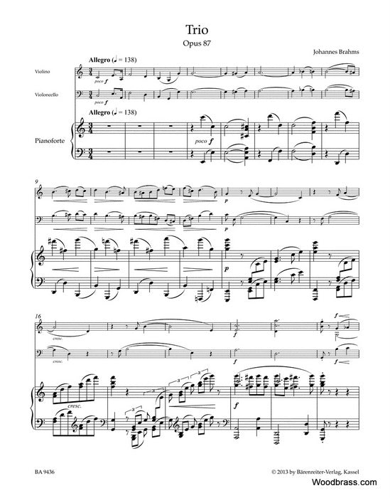 Brahms J. - Trio Op.87