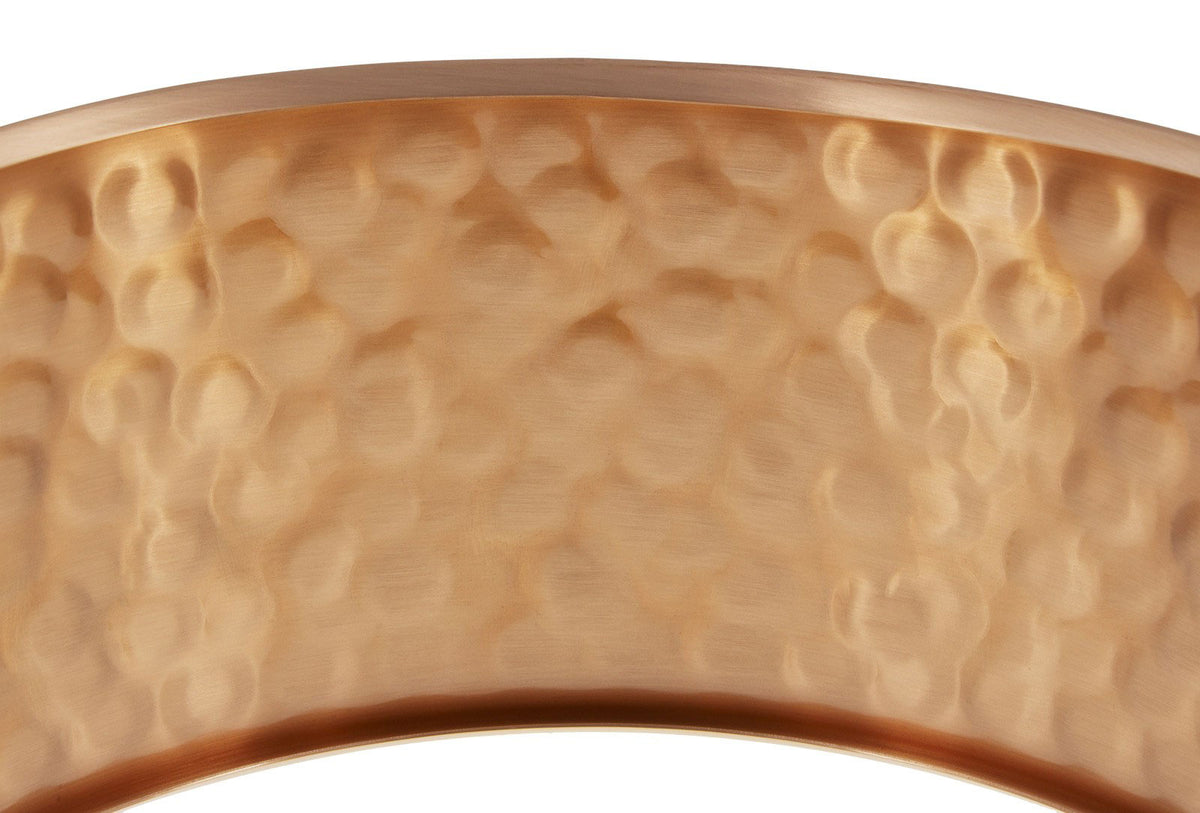 SHBZ14065 - 14"X6.5" Fusto In Bronzo Martellato - Cassa Chiara