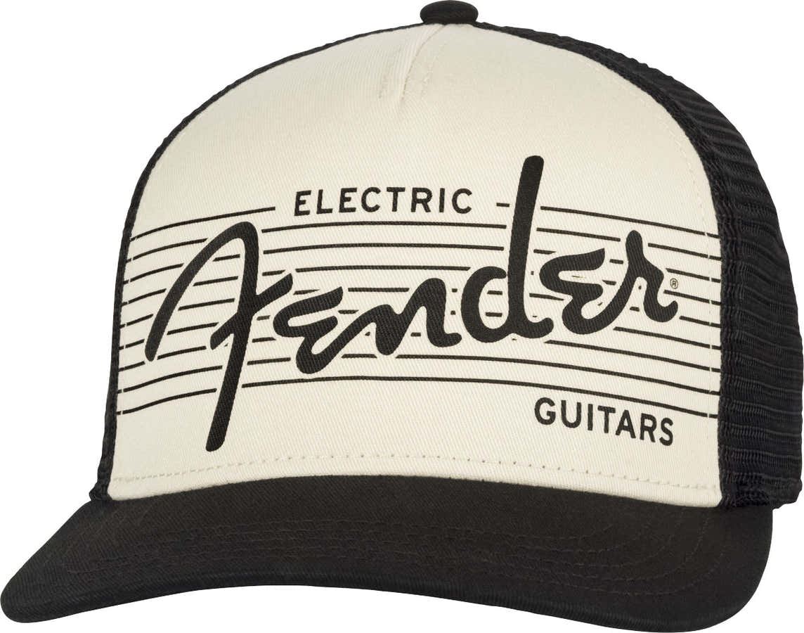 Fender Cappello elettrico Nero/crema Taglia unica