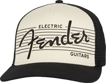 Fender Cappello elettrico Nero/crema Taglia unica