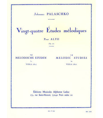 PALASCHKO - 24 ETUDES MELODIQUES - ALTO