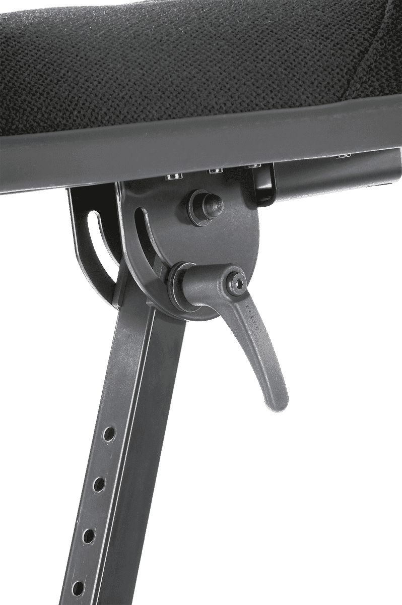 14046-000-55 PNEUMATIC STOOL BLACK FABRIC