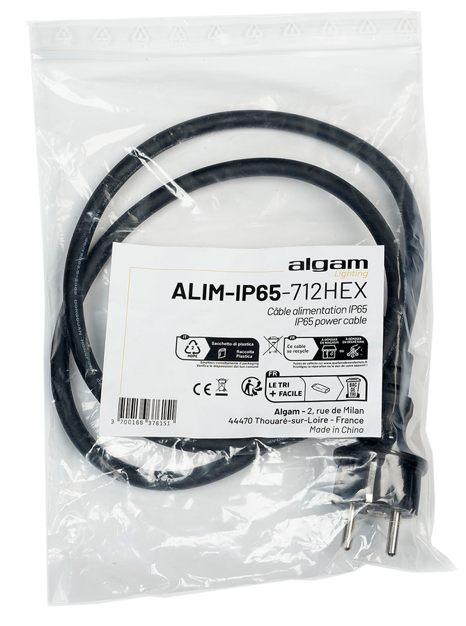 Cavo di alimentazione IP65 per IP Par 712 Hex