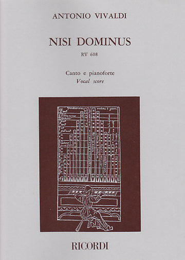 VIVALDI NISI DOMINUS RV 608 CANTO E PIANOFORTE