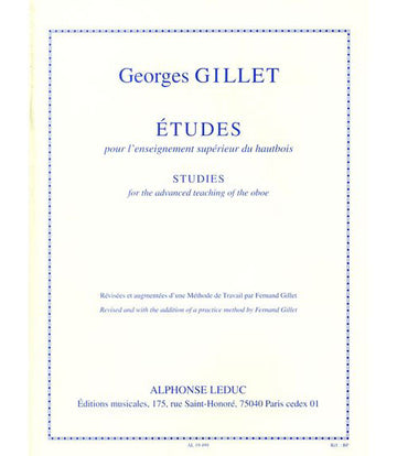 Gillet - Etudes Pour L'enseignement - Hautbois