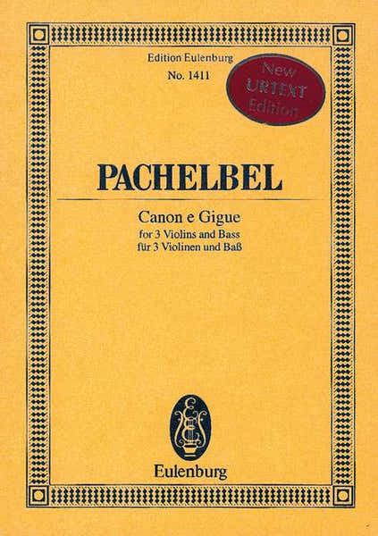 Pachelbel Johann - Canon E Gigue - 3 Violins And Basso Continuo