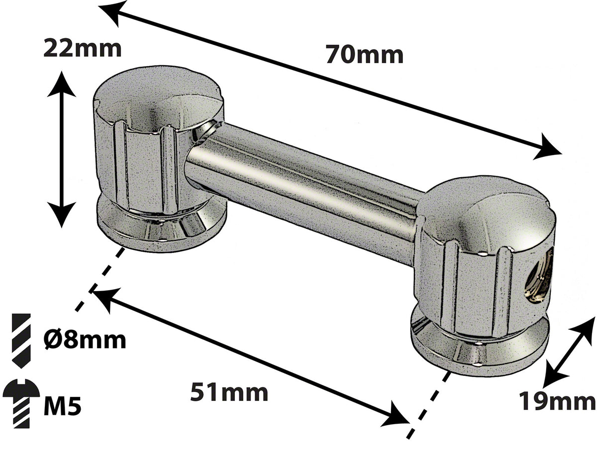 TL8D51 - BLOCCHETTO TUBO - 51MM - DOPPIO (X1)