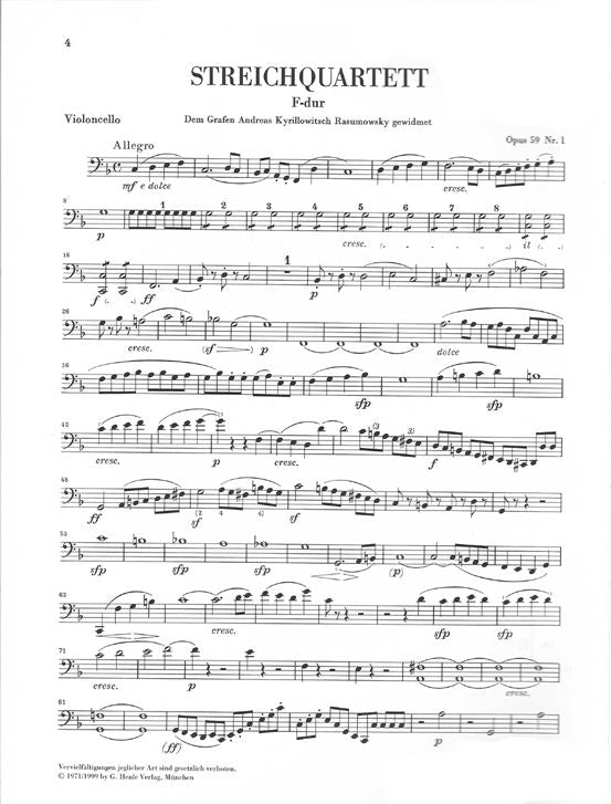 Beethoven L.V. - Quartetti d'archi Op. 59 74 95