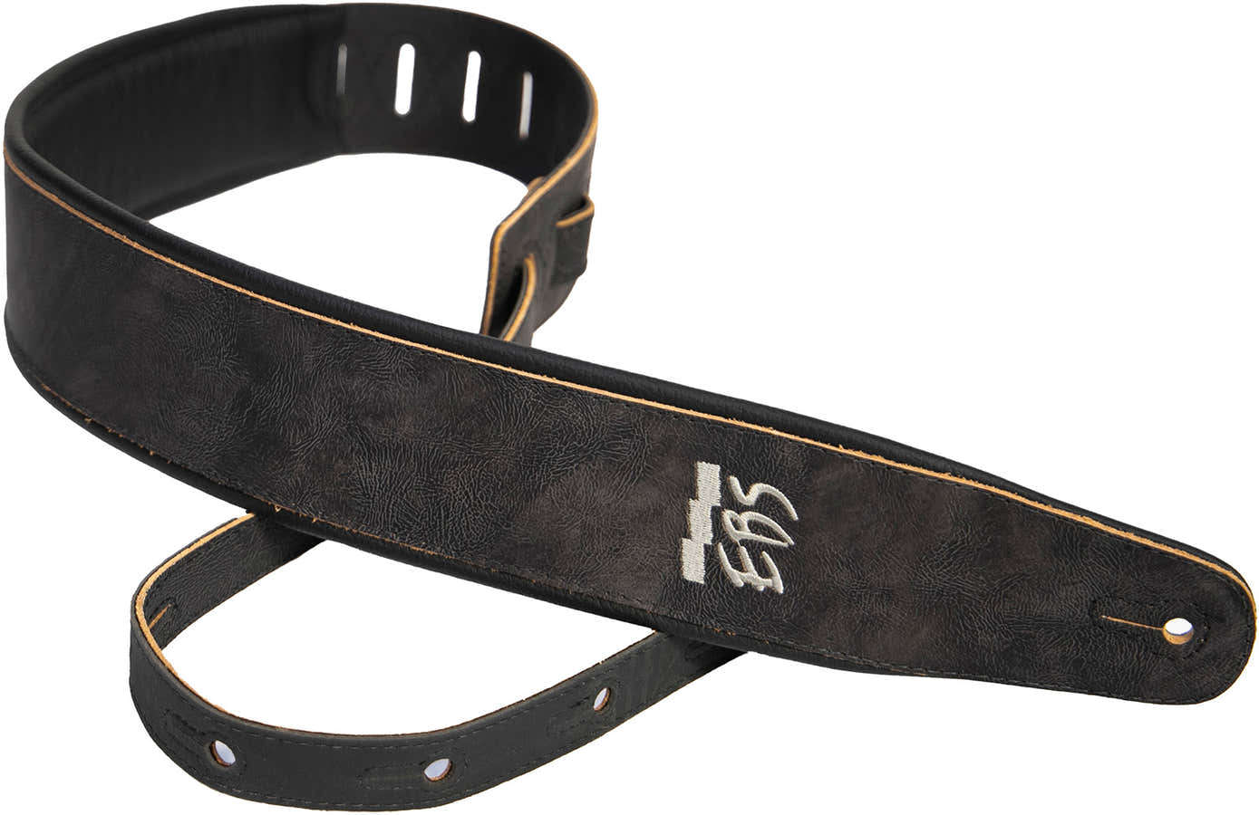 Tracolla in pelle Stained Black