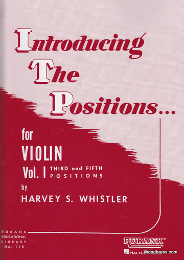 Whistler H. - Introduzione alle posizioni Vol. 1 - Violino