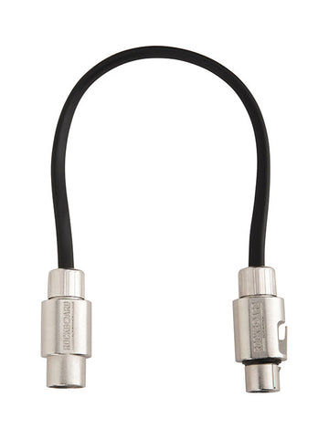 CABLE PATCH XLR - 30 CM - BLACK