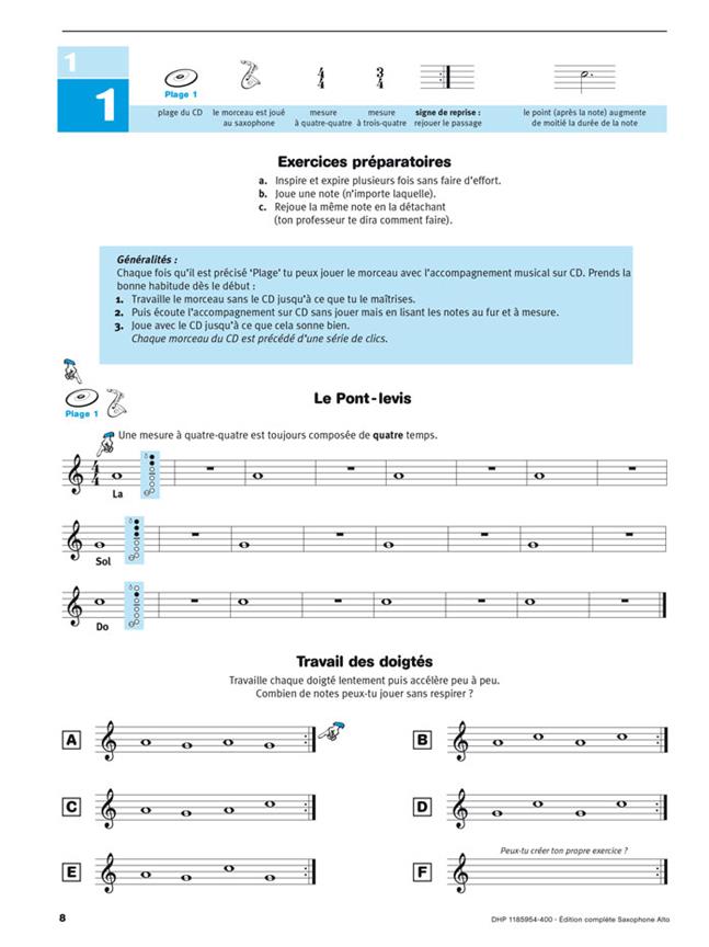 Écouter Lire Et Jouer Edizione Completa Sassofono Contralto