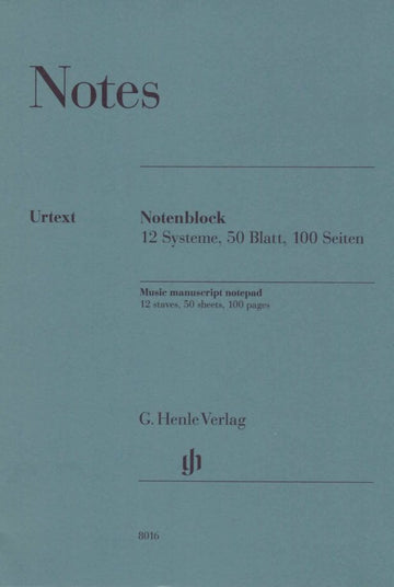 Blocco Note 12 Pentagrammi