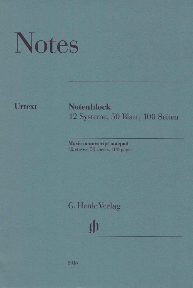 Blocco Note 12 Pentagrammi