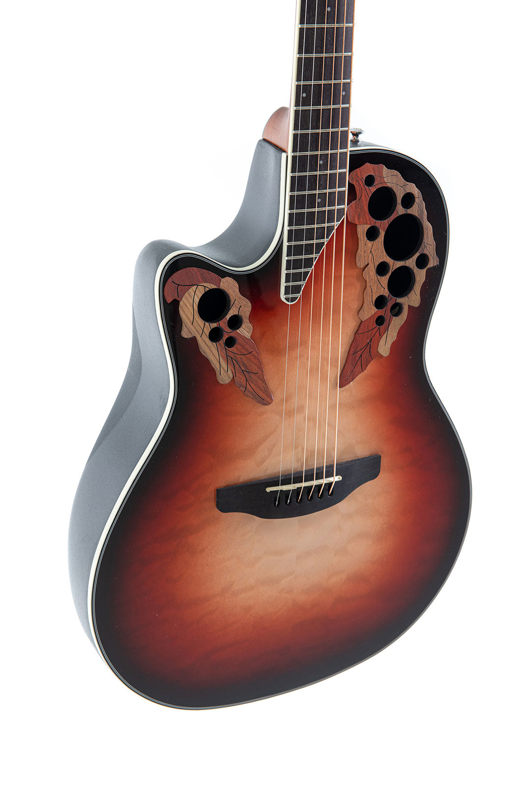 Chitarre Elettroacustiche Celebrity Elite Plus Mid Cutaway Lefthand Ruby Burst
