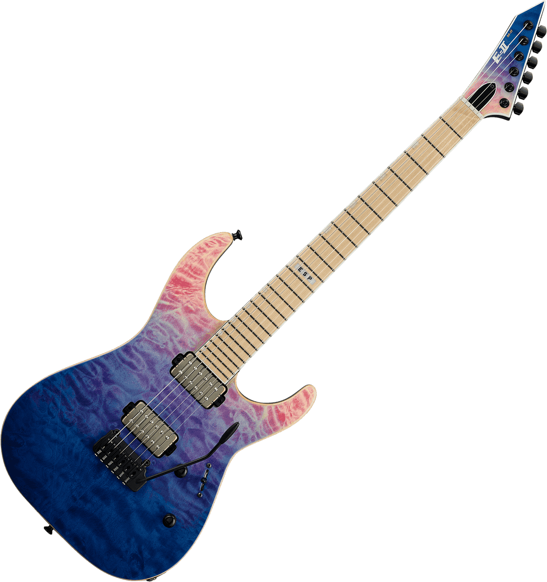 E-Ii M-Ii Hipshot Tremolo Qm Sfumato indaco e viola