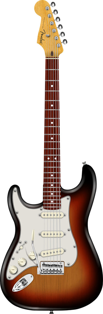 Stratocaster LH Player II RW Sunburst a 3 colori