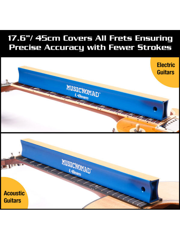MN811 L-beam Barra di Levigatura dei Tasti Chitarra Acustica ed Elettrica - 45cm