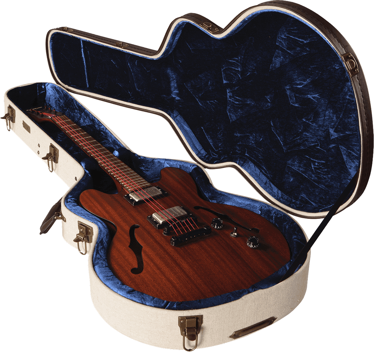 Custodia Semi-Hollow Deluxe in Legno Beige - GW