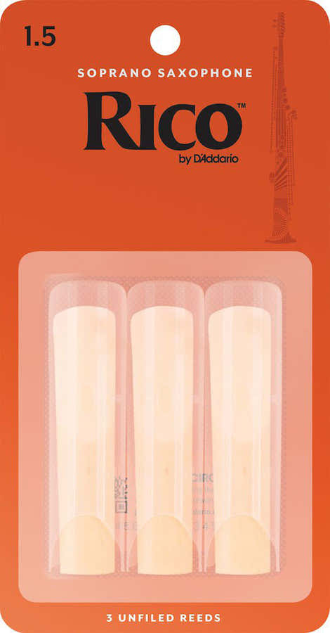 RIA0315 - RICO ANCE SASSOFONO SOPRANO FORCE 1.5 BOX OF 3