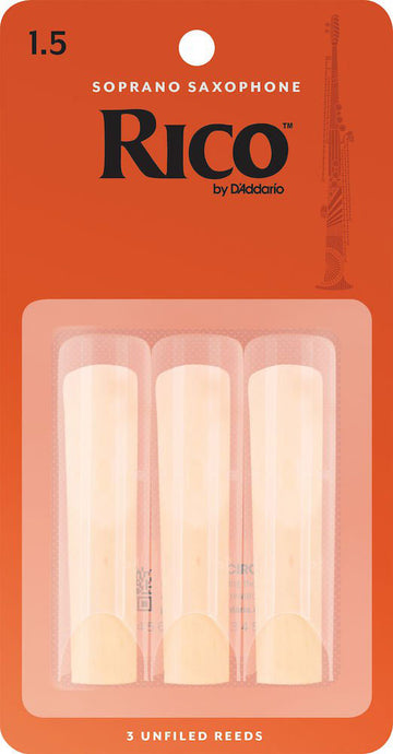 RIA0315 - RICO ANCE SASSOFONO SOPRANO FORCE 1.5 BOX OF 3