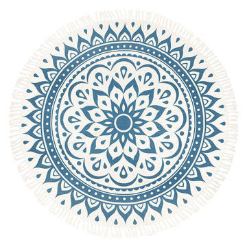 SONIC ENERGY MEDITATION RUG NAVY BLUE