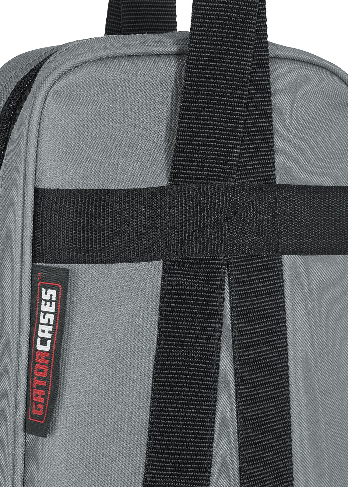 Hanging acoustic guitar gigbag