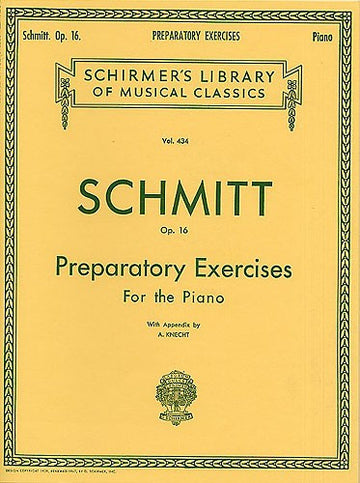 Aloys Schmitt Esercizi preparatori Op.16 - Pianoforte solo