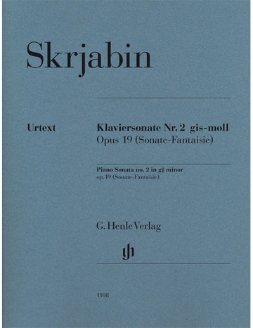 Scriabine A. - Piano Sonata N° 2 G Sharp Minor Op. 19 (SONATE-fantaisie)
