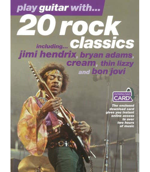 PLAY GUITAR WITH... 20 ROCK CLASSICS + AUDIO