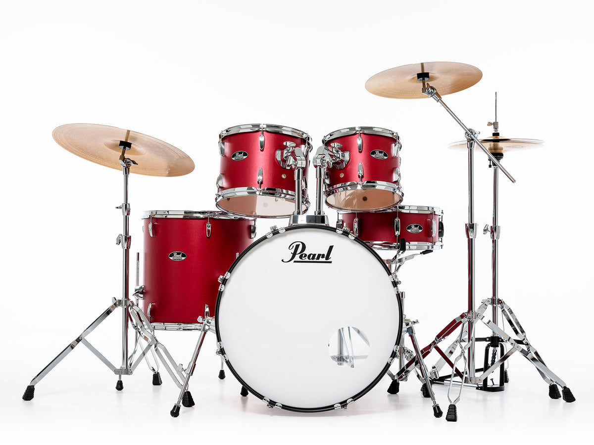 ROADSHOW FUSION 20 + B-50 MATTE RED + SOLAR CYMBALS