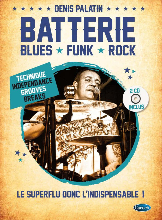 Palatin Denis - Batteria blues, funk e rock + 2 CD
